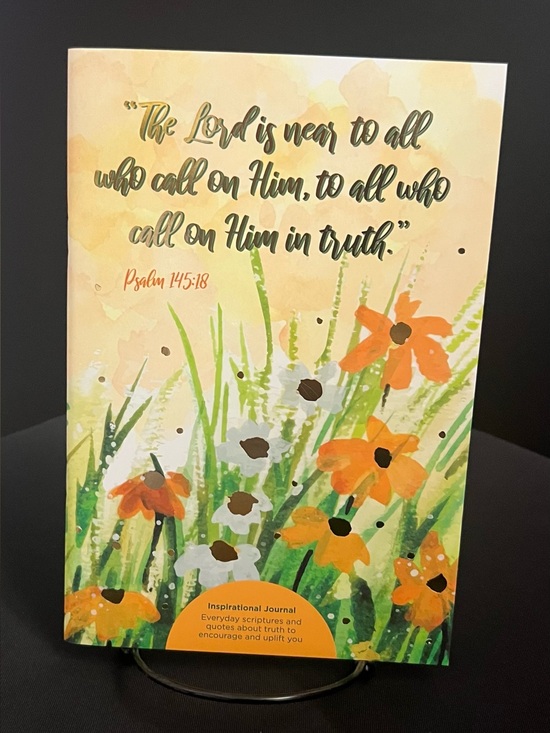 Other - TRUTH Inspirational Floral Journal with Psalm 145:18 Cover — Orange & Green